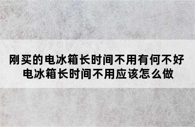 刚买的电冰箱长时间不用有何不好 电冰箱长时间不用应该怎么做